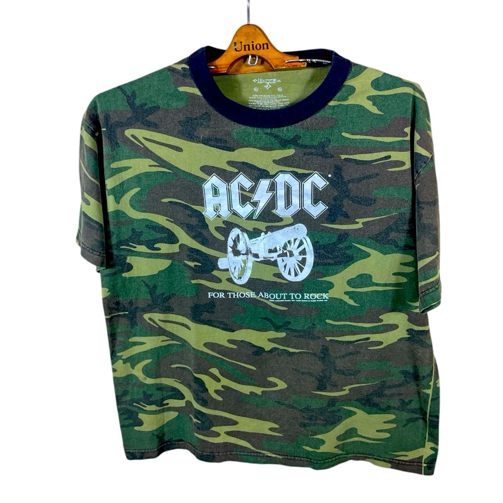 AC/DC For Those About To Rock Mens/ Unisex Graphic Short Sleeve T-Shirt Size XL